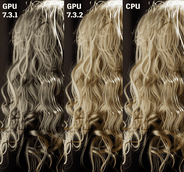 Improved Standard Hair Rendering on GPU